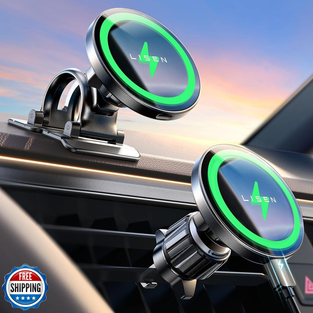 LISEN for 15W Magsafe Car Mount Charger,Magnet